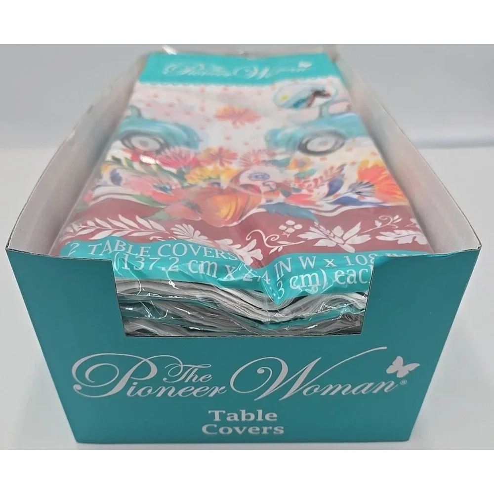 Pioneer Woman Harvest Thanksgiving 54 in w x 108 in. L Dog Plastic Table Covers